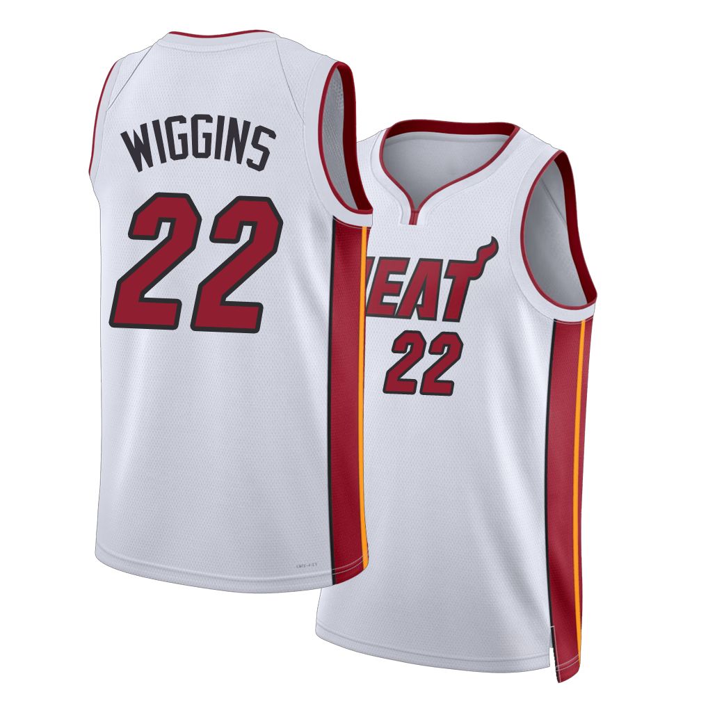 Miami #22 Wiggins Player Basketball Sleeveless White Jersey Andrew For Adult Youth