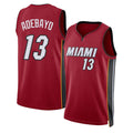 Miami #13 Adebayo Player Basketball Sleeveless Red Jersey Bam For Adult Youth