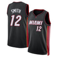Miami #12 Smith Player Basketball Sleeveless Black Jersey Dru For Adult Youth