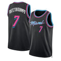 Miami #7 Antetokounmpo Player Basketball Sleeveless Black Jersey Giannis For Adult Youth