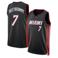 Miami #7 Antetokounmpo Player Basketball Sleeveless Black Jersey Giannis For Adult Youth