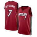 Miami #7 Antetokounmpo Player Basketball Sleeveless Red Jersey Giannis For Adult Youth