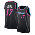 Miami #17 Young Player Basketball Sleeveless Black Jersey Jahmir For Adult Youth
