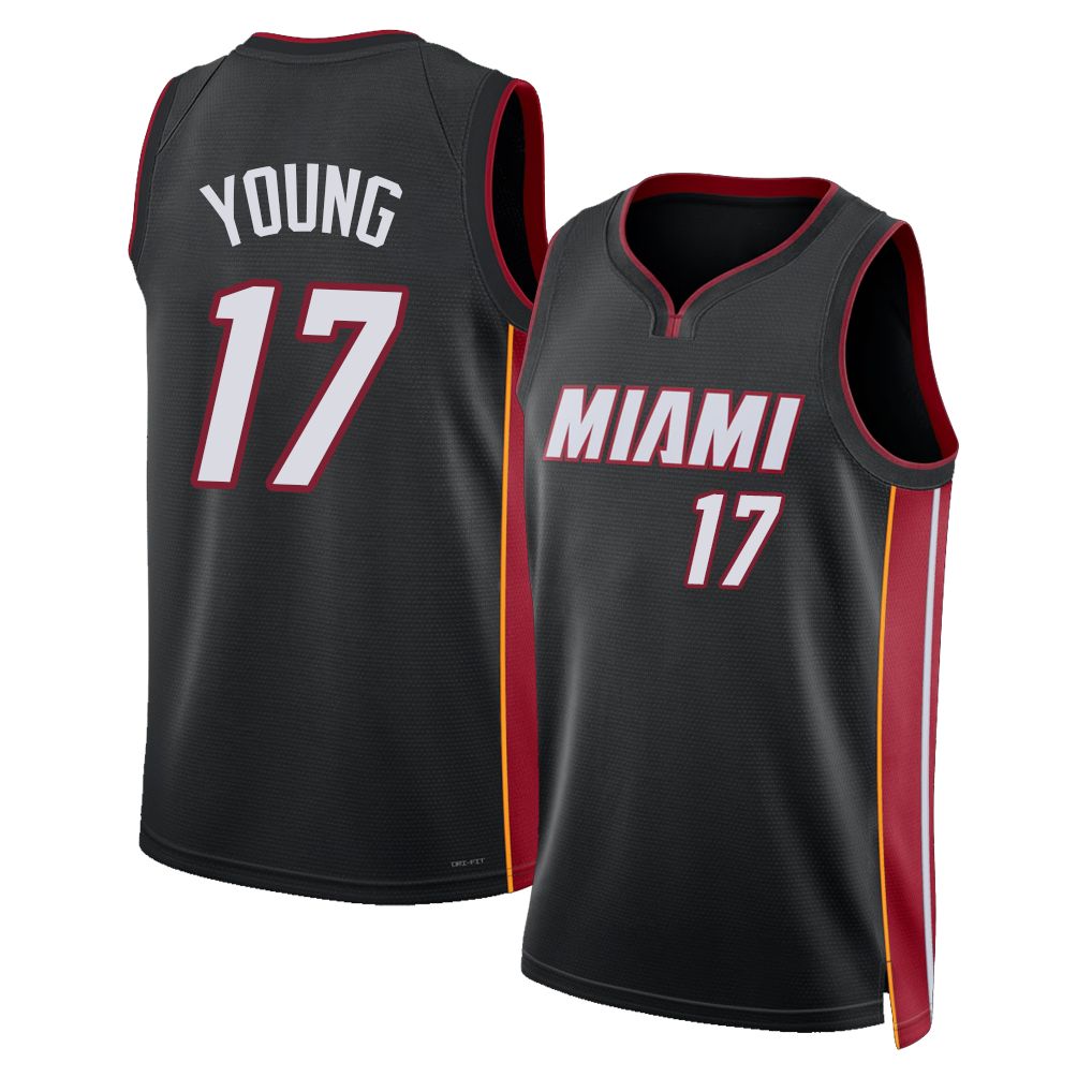 Miami #17 Young Player Basketball Sleeveless Black Jersey Jahmir For Adult Youth