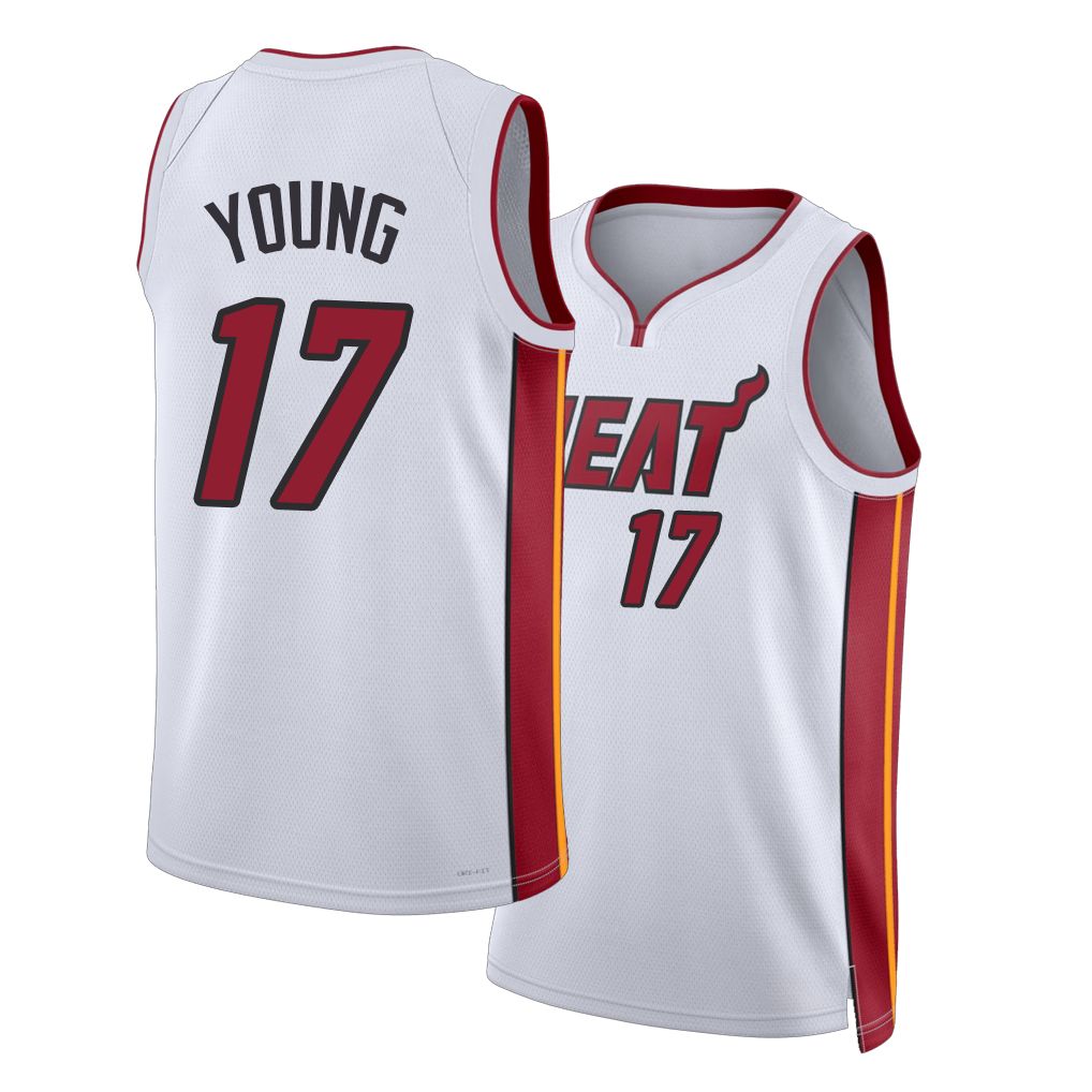 Miami #17 Young Player Basketball Sleeveless White Jersey Jahmir For Adult Youth