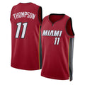 Miami #11 Thompson Player Basketball Sleeveless Red Jersey Klay For Adult Youth