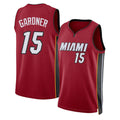 Miami #15 Gardner Player Basketball Sleeveless Red Jersey Myron For Adult Youth