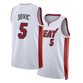 Miami #5 Jovic Player Basketball Sleeveless White Jersey Nikola For Adult Youth