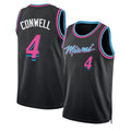 Miami #4 Conwell Player Basketball Sleeveless Black Jersey Ryan For Adult Youth