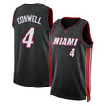 Miami #4 Conwell Player Basketball Sleeveless Black Jersey Ryan For Adult Youth