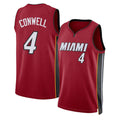 Miami #4 Conwell Player Basketball Sleeveless Red Jersey Ryan For Adult Youth