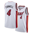 Miami #4 Conwell Player Basketball Sleeveless White Jersey Ryan For Adult Youth