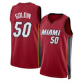 Miami #50 Goldin Player Basketball Sleeveless Red Jersey Vladislav For Adult Youth