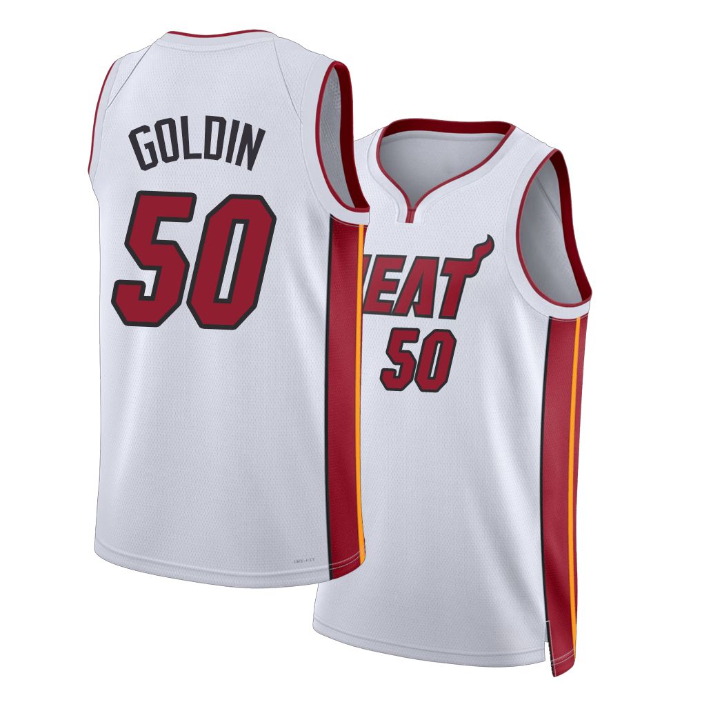 Miami #50 Goldin Player Basketball Sleeveless White Jersey Vladislav For Adult Youth