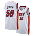 Miami #50 Goldin Player Basketball Sleeveless White Jersey Vladislav For Adult Youth