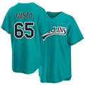 Miami #65 Gusto Player Baseball Short Sleeve Teal Jersey Ryan For Men Women Youth Gift