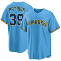 Milwaukee #39 Patrick Player Baseball Short Sleeve Light Blue Jersey Chad  For Men Women Youth Gift