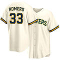 Milwaukee #33 Romero Player Baseball Short Sleeve Cream Jersey JoJo For Men Women Youth Gift