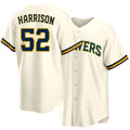 Milwaukee #52 Harrison Player Baseball Short Sleeve Cream Jersey Kyle For Men Women Youth Gift