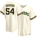 Milwaukee #54 Gasser Player Baseball Short Sleeve Cream Jersey Robert For Men Women Youth Gift