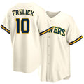 Milwaukee #10 Frelick Player Baseball Short Sleeve Cream Jersey Sal For Men Women Youth Gift