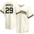 Milwaukee #29 Megill Player Baseball Short Sleeve Cream Jersey Trevor For Men Women Youth Gift