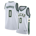 Milwaukee #0 Burries Player Basketball Sleeveless White Jersey Brayden For Adult Youth