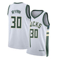 Milwaukee #30 Ryan Player Basketball Sleeveless White Jersey Cormac For Adult Youth