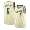 Milwaukee #5 Trent Jr. Player Basketball Sleeveless Cream Jersey Gary For Adult Youth