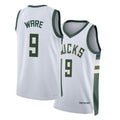 Milwaukee #9 Ware Player Basketball Sleeveless White Jersey Kel'el For Adult Youth