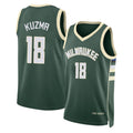 Milwaukee #18 Kuzma Player Basketball Sleeveless Green Jersey Kyle For Adult Youth