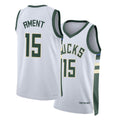 Milwaukee #15 Ament Player Basketball Sleeveless White Jersey Nate For Adult Youth