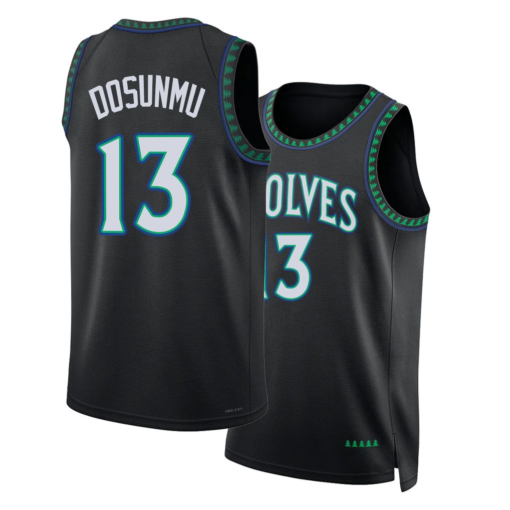 Minnesota #13 Dosunmu Player Basketball Sleeveless Black Jersey Ayo For Adult Youth