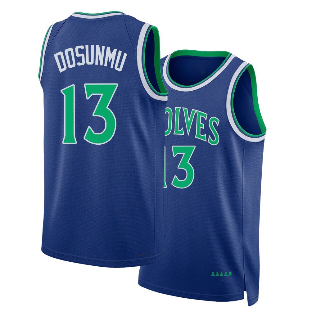 Minnesota #13 Dosunmu Player Basketball Sleeveless Blue Jersey Ayo For Adult Youth