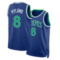 Minnesota #8 Hyland Player Basketball Sleeveless Blue Jersey Bones For Adult Youth