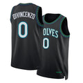 Minnesota #0 DiVincenzo Player Basketball Sleeveless Black Jersey Donte For Adult Youth