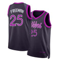 Minnesota #25 Freeman Player Basketball Sleeveless Black Jersey Enrique For Adult Youth