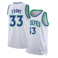 Minnesota #33 Evans Player Basketball Sleeveless White Jersey Isaiah For Adult Youth