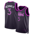 Minnesota #3 McDaniels Player Basketball Sleeveless Black Jersey Jaden For Adult Youth