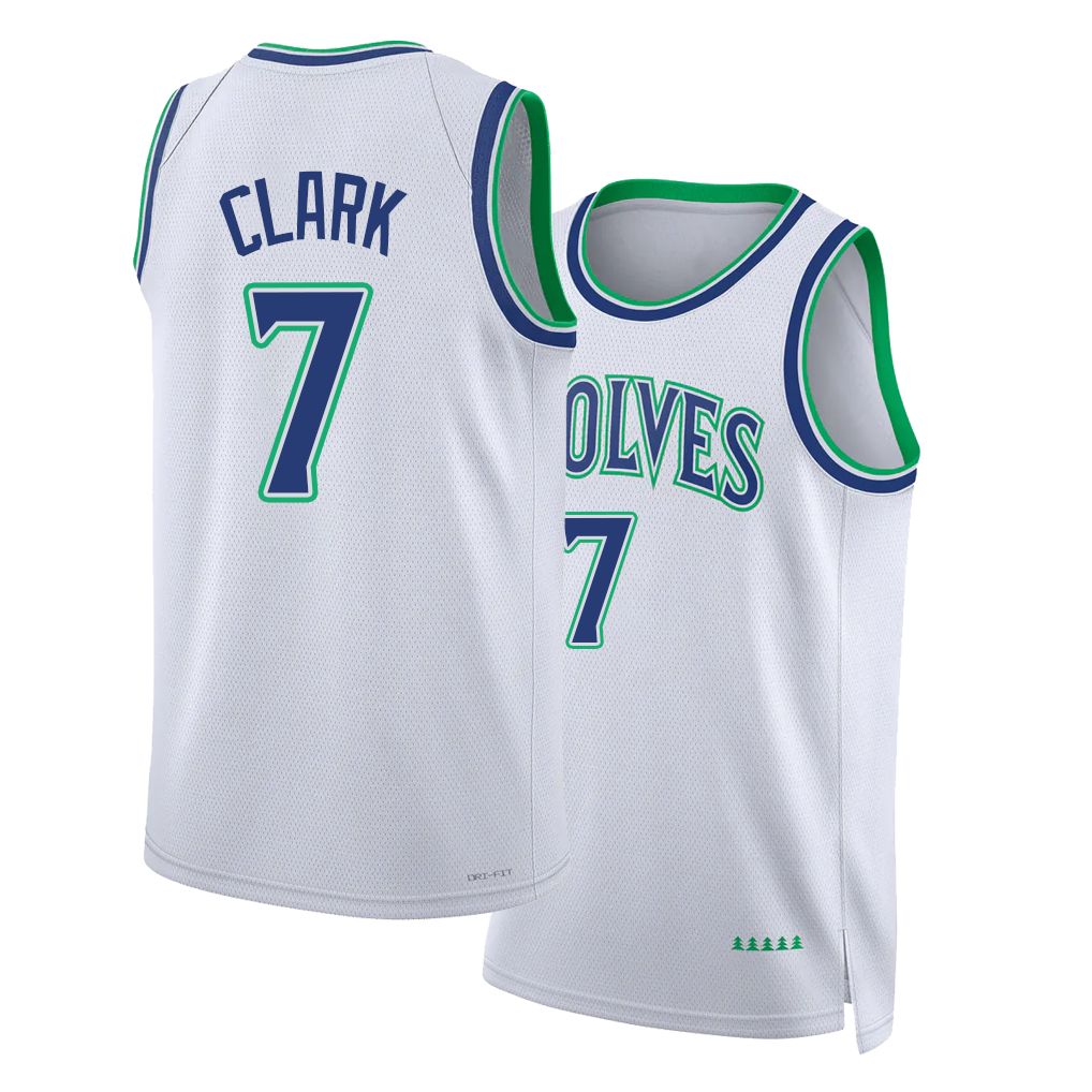 Minnesota #7 Clark Player Basketball Sleeveless White Jersey Jaylen For Adult Youth