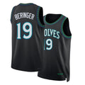 Minnesota #19 Beringer Player Basketball Sleeveless Black Jersey Joan For Adult Youth