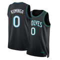 Minnesota #0 Kuminga Player Basketball Sleeveless Black Jersey Jonathan For Adult Youth