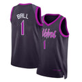 Minnesota #1 Ball Player Basketball Sleeveless Black Jersey LaMelo For Adult Youth