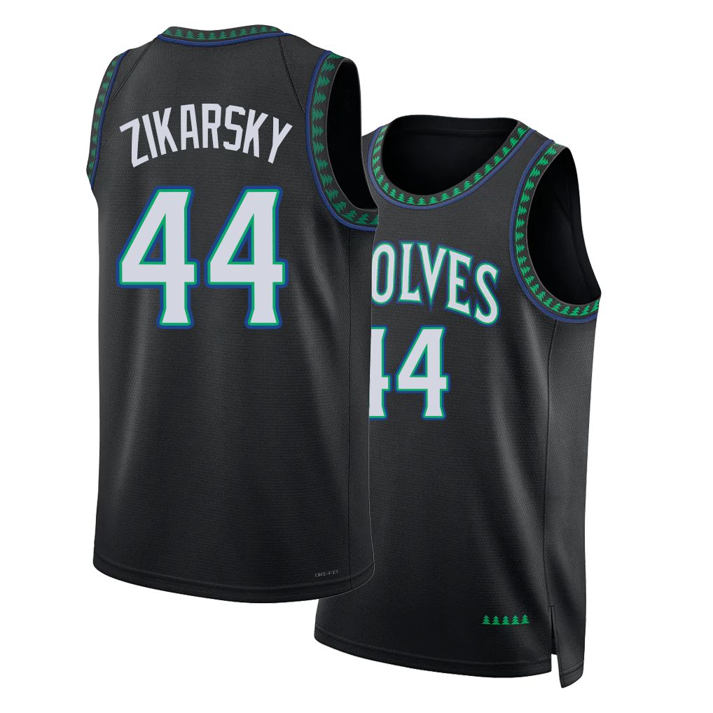 Minnesota #44 Zikarsky Player Basketball Sleeveless Black Jersey Rocco For Adult Youth