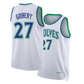 Minnesota #27 Gobert Player Basketball Sleeveless White Jersey Rudy For Adult Youth