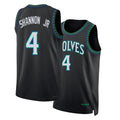 Minnesota #4 Shannon Jr Player Basketball Sleeveless Black Jersey Terrence For Adult Youth