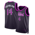 Minnesota #14 Kaufman-Renn Player Basketball Sleeveless Black Jersey Trey For Adult Youth