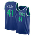 Minnesota #41 Lyles Player Basketball Sleeveless Blue Jersey Trey For Adult Youth