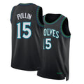 Minnesota #15 Pullin Player Basketball Sleeveless Black Jersey Zyon For Adult Youth