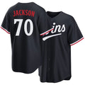 Minnesota #70 Jackson Player Baseball Short Sleeve Navy Jersey Alex For Men Women Youth Gift